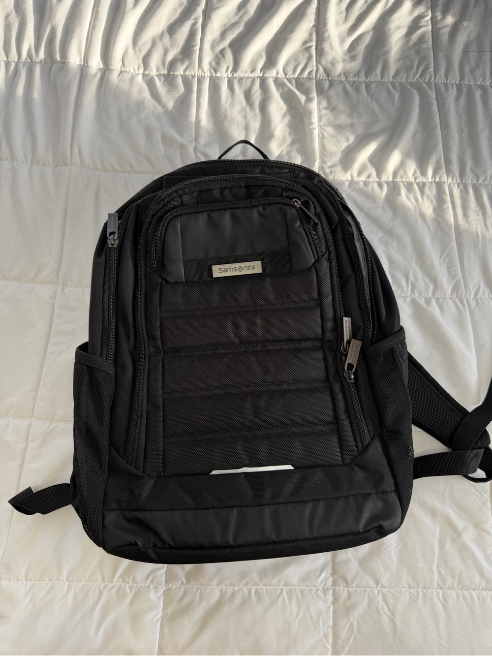 Samsonite Black Men's Laptop Backpack with Padded Front Panel